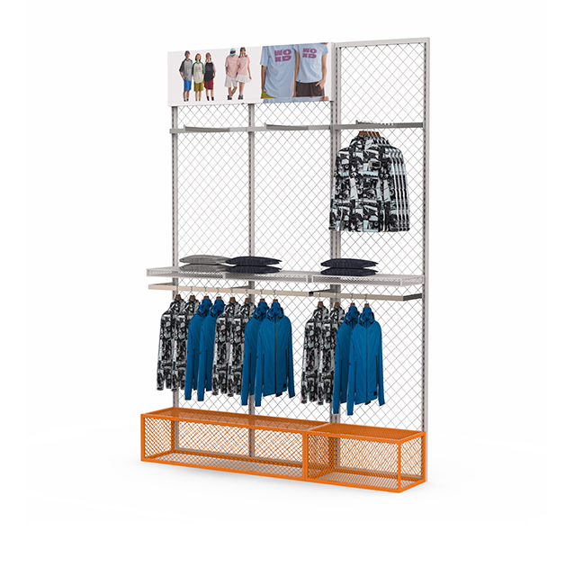 Sports clothing display rack-2